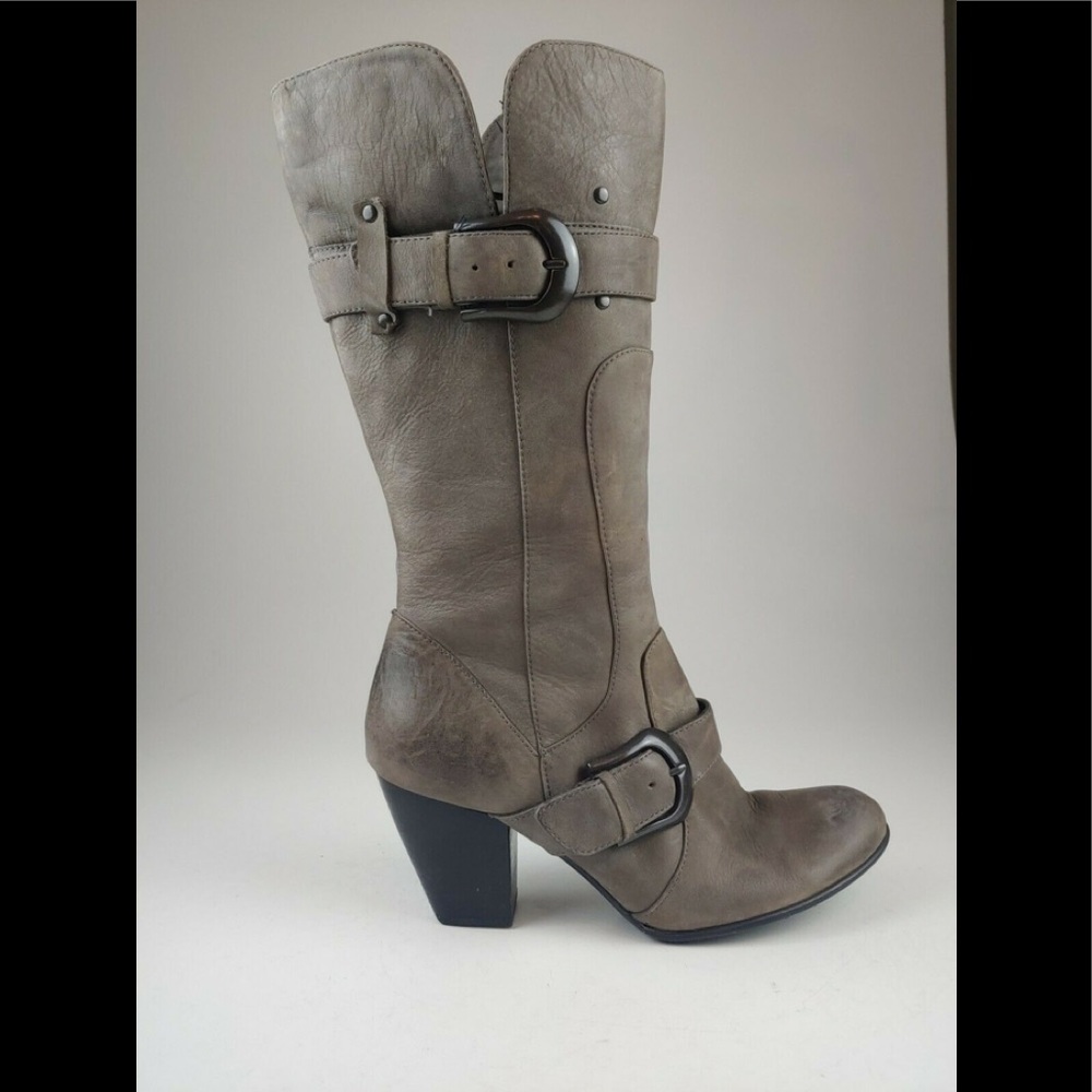 BORN Crown 'Yolanda' Mid Calf Heel Boot, 8.5 / 40